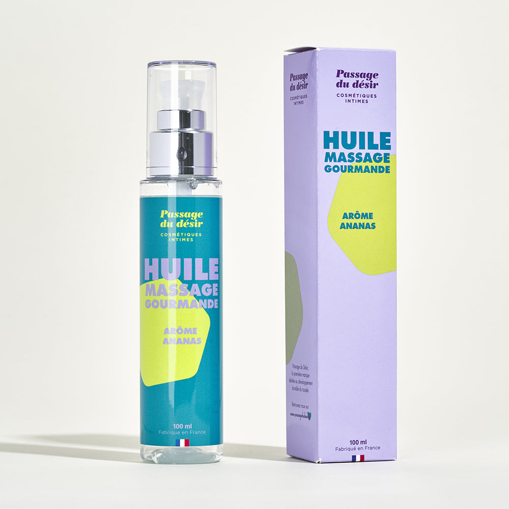 Huile de massage gourmande - Ananas