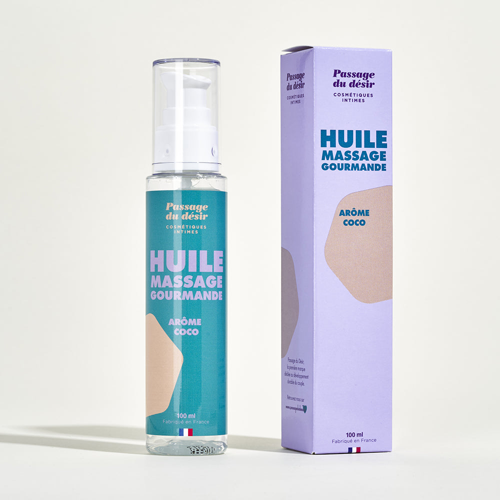 Huile de massage gourmande - Coco