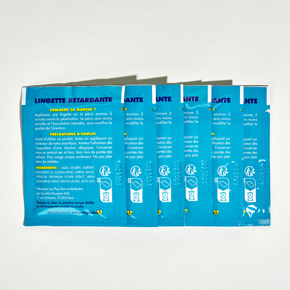 Lingettes retardantes