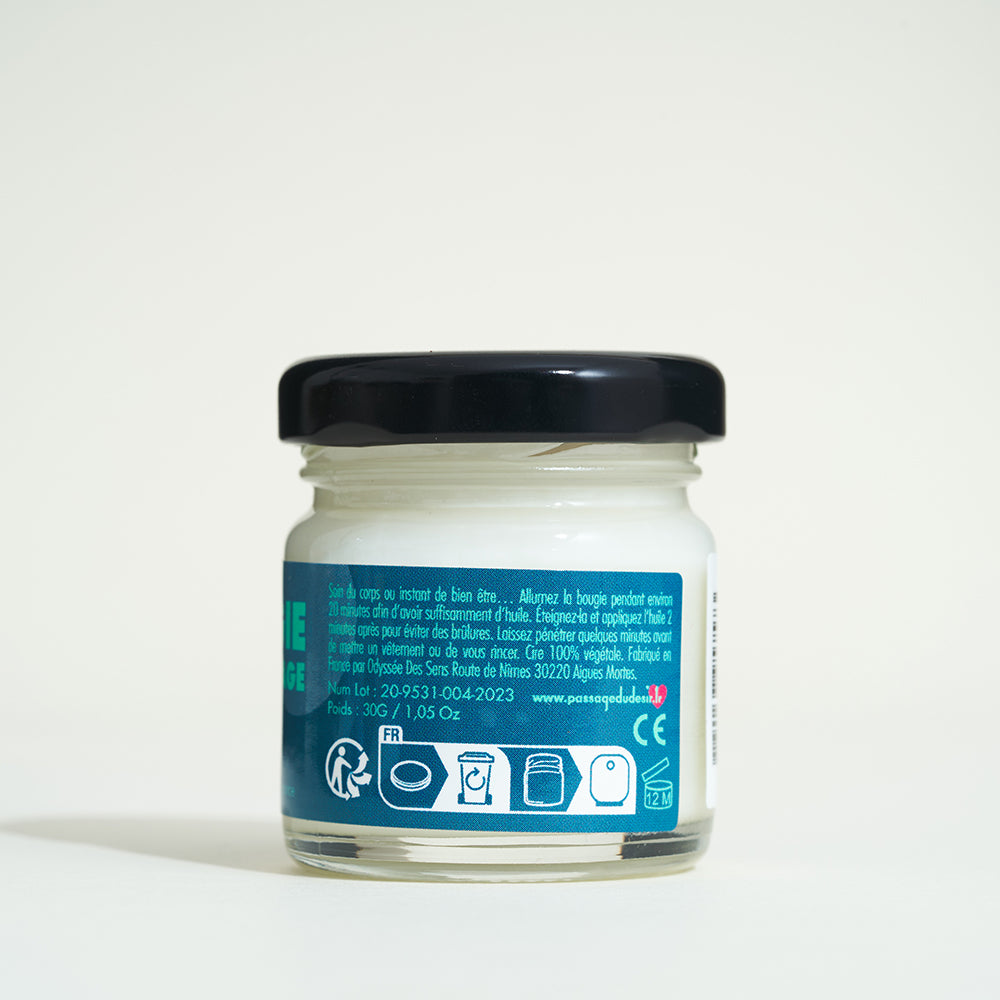 Mini bougie de massage - Bambou