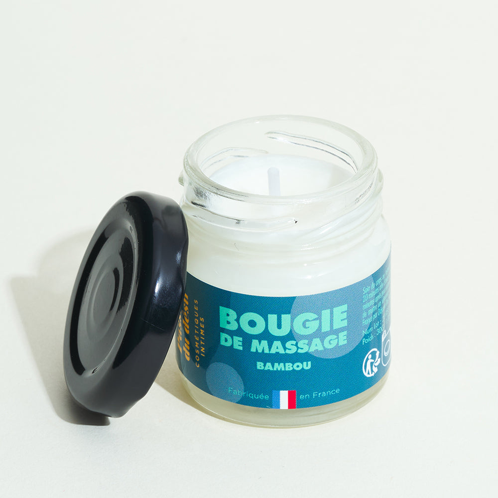 Mini bougie de massage - Bambou
