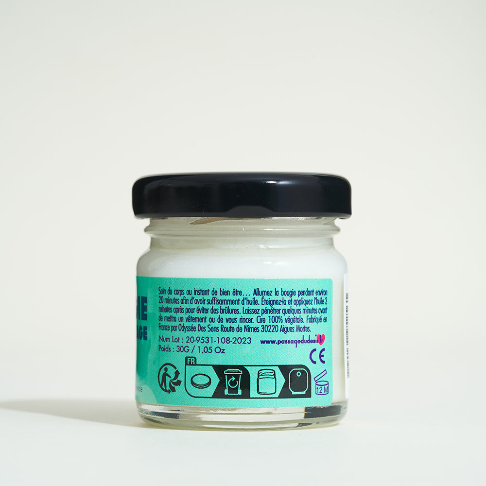 Mini bougie de massage - Mojito