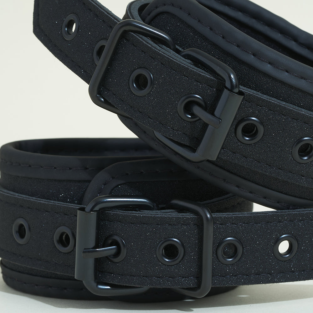 Menottes chevilles Pop - Noir pailleté
