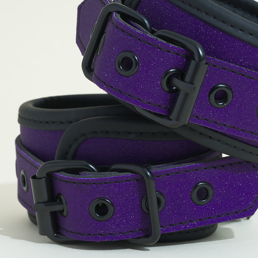 Menottes chevilles Pop - Violet pailleté