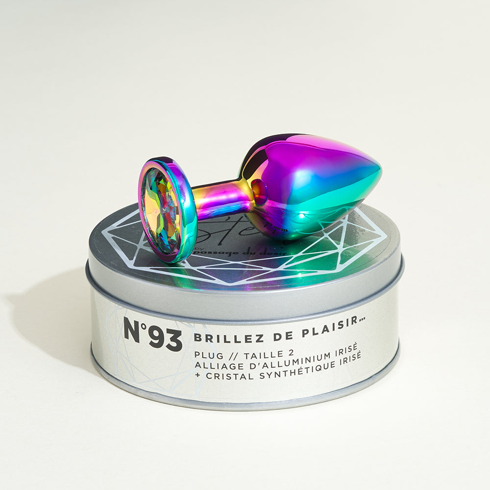 Plug métal bijou rainbow Steel - M
