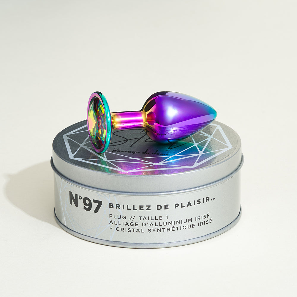 Plug métal bijou rainbow Steel - S