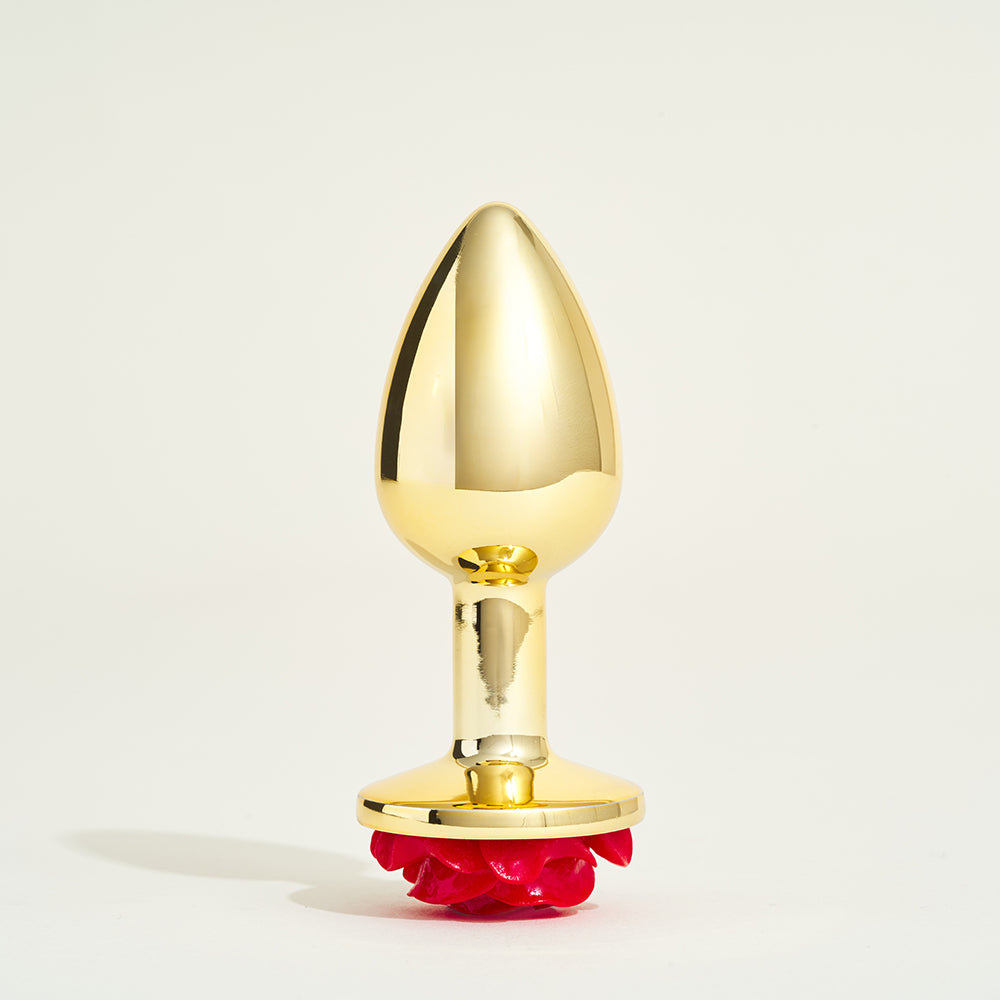 Plug métal bijou rose Steel - S