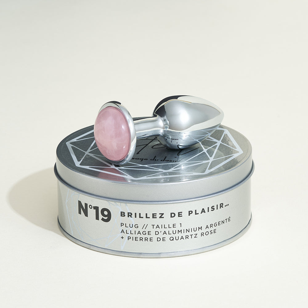 Plug métal bijou Quartz steel - S