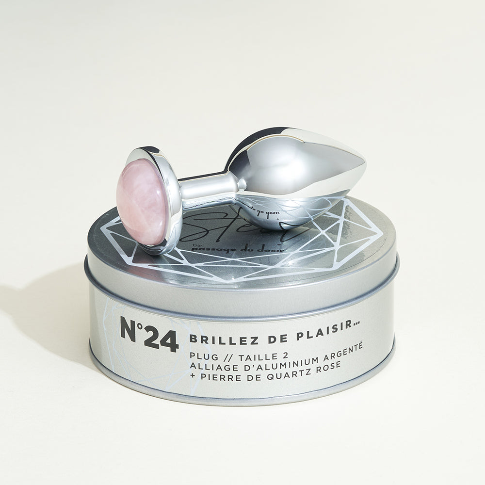 Plug métal bijou Quartz steel - M