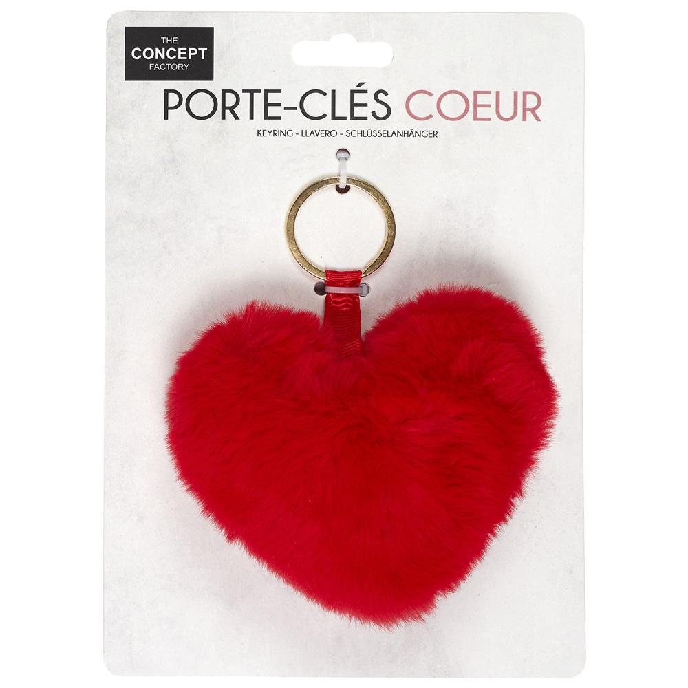 Porte-clés peluche cœur