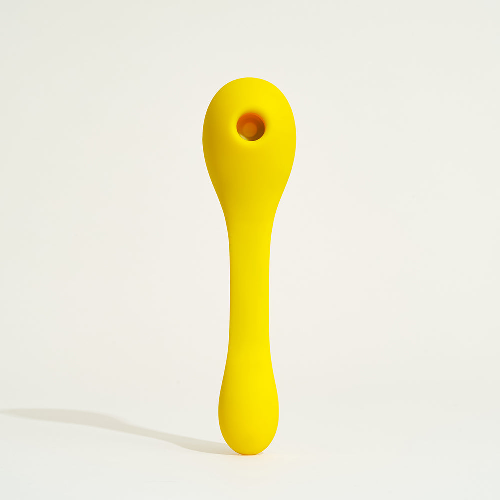 Double stimulateur Coco de Puissante (V1) - Jaune