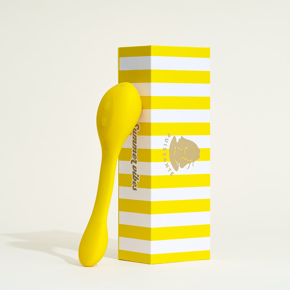 Double stimulateur Coco de Puissante (V1) - Jaune