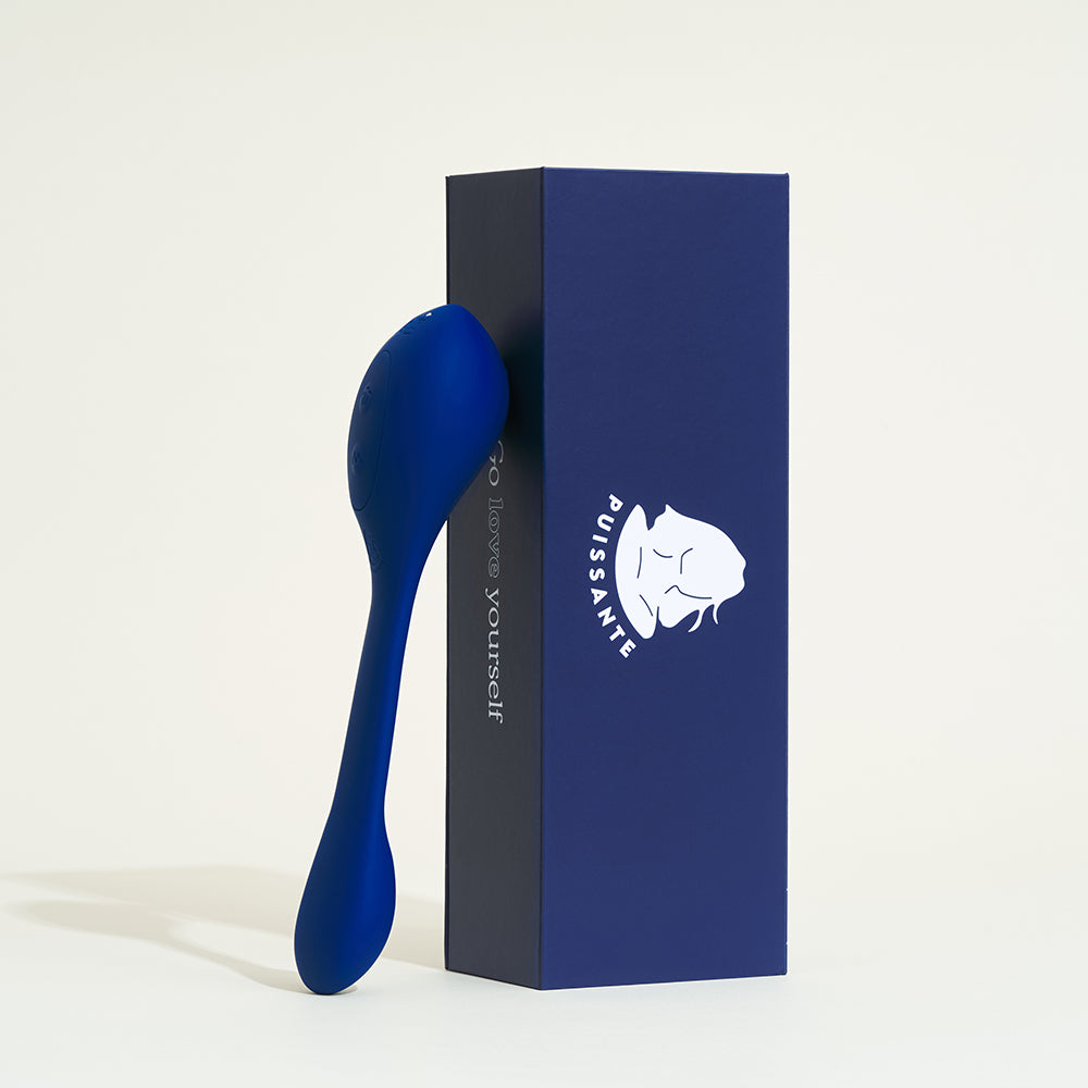 Double stimulateur Coco de Puissante (V1) - Bleu