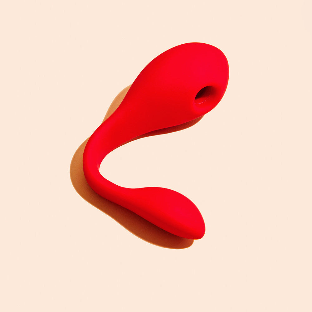 Double stimulateur Coco de Puissante (V1) - Rouge