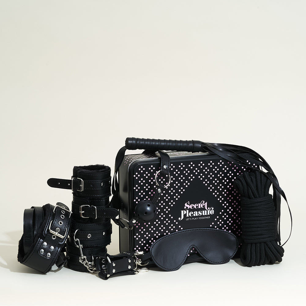 Coffret de bondage Secret Pleasure - Noir