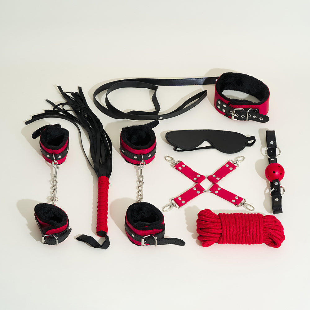 Coffret de bondage Secret Pleasure - Rouge
