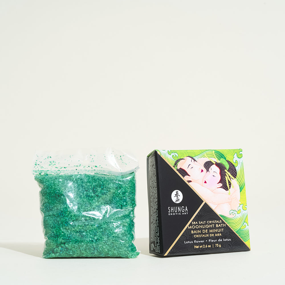 Sels de bain aphrodisiaques "Bain de minuit" - Fleur de lotus
