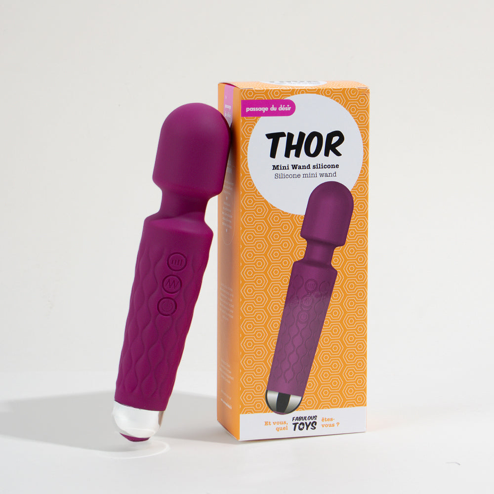 Thor Mini Wand Silicone - Bordeaux