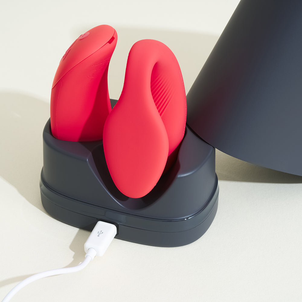 Chorus stimulateur connecté pour couple - Corail