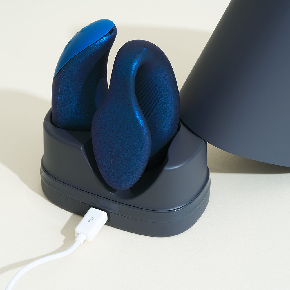 Chorus stimulateur connecté pour couple - Bleu métallique