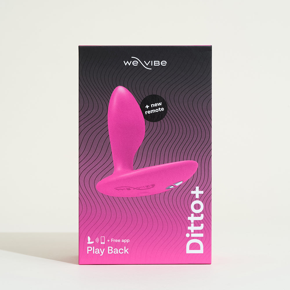Ditto+ Plug anal vibrant connecté - Rose