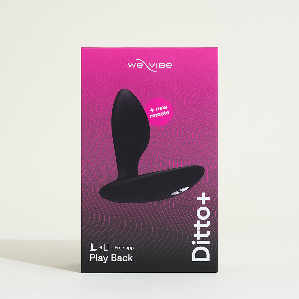Ditto+ Plug anal vibrant connecté - Noir