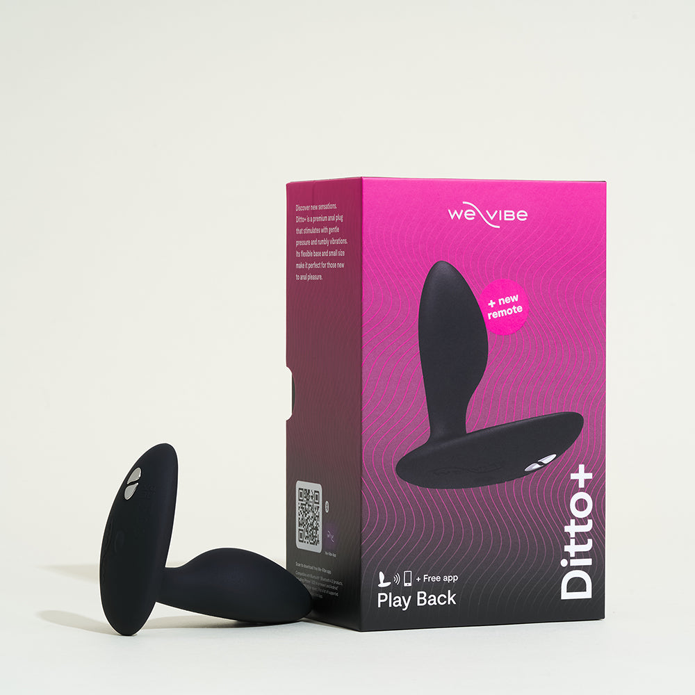 Ditto+ Plug anal vibrant connecté - Noir