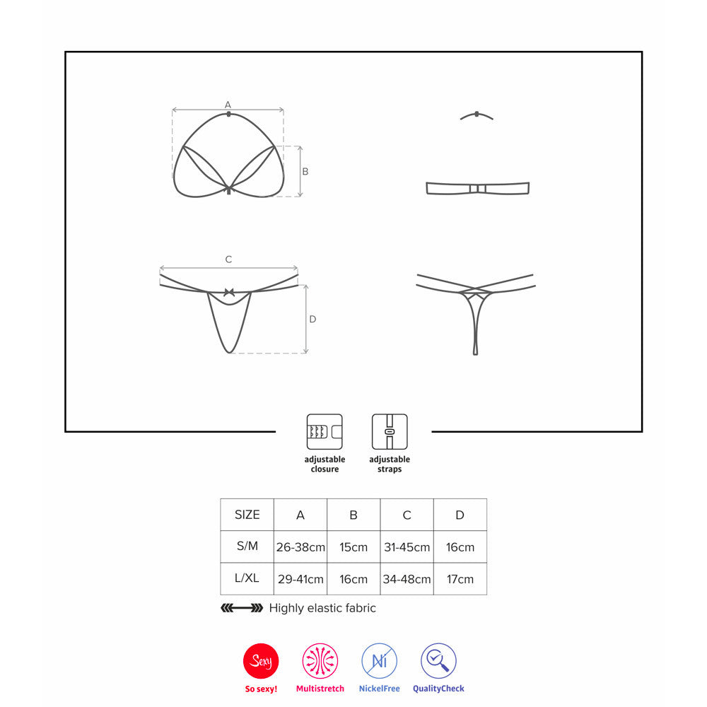 Ensemble sexy Burning Love Obsessive - L/XL