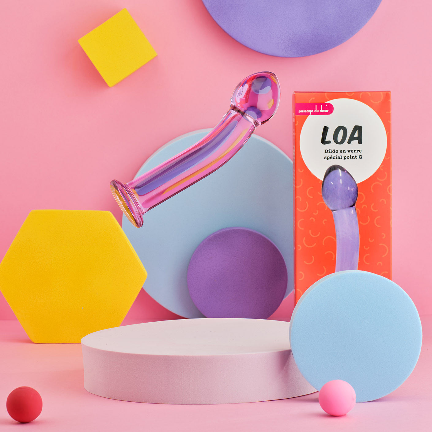 LOA dildo en verre Fabulous Toys - LOA dildo en verre Wondertoy