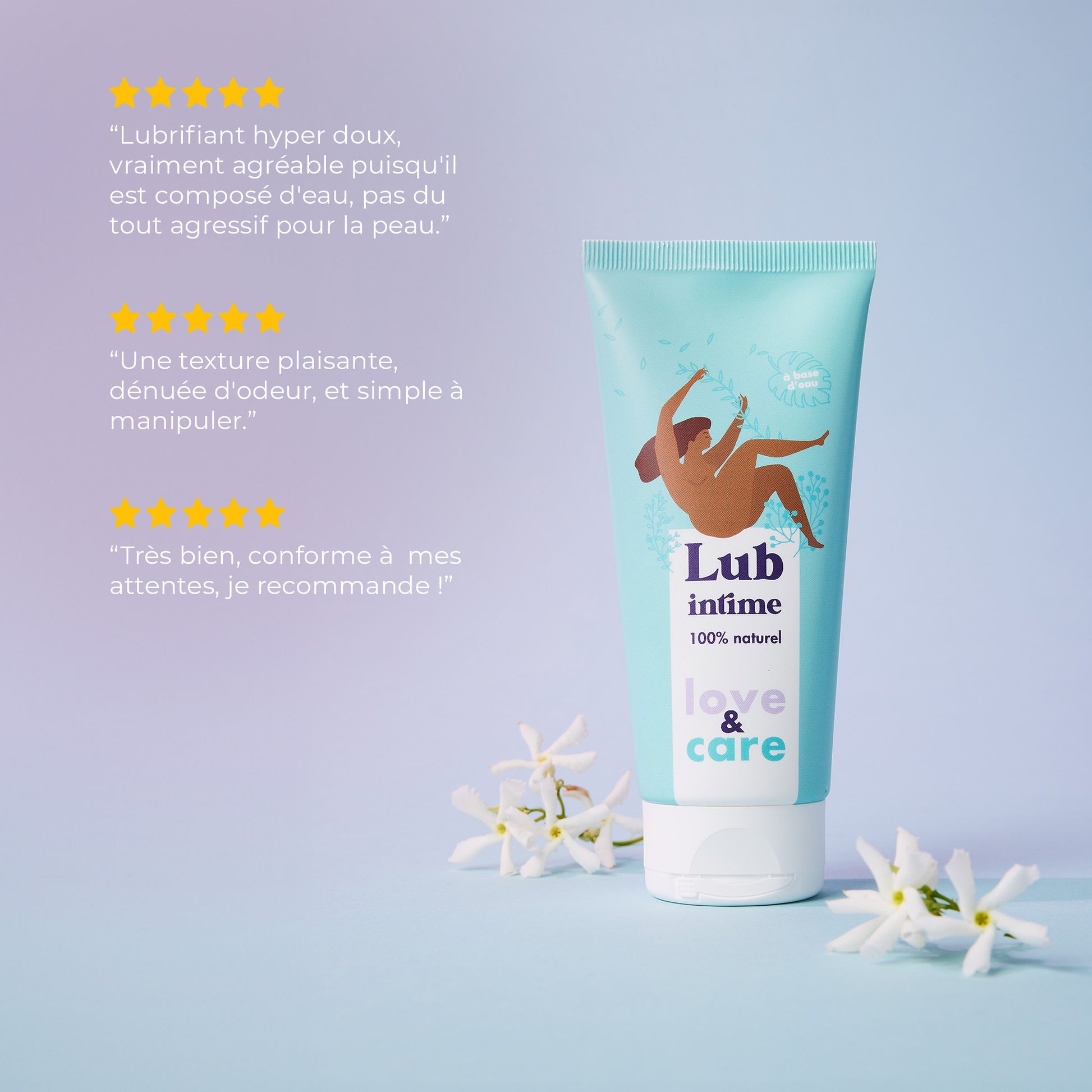 Lubrifiant 100% naturel Love and Care - 100 ml