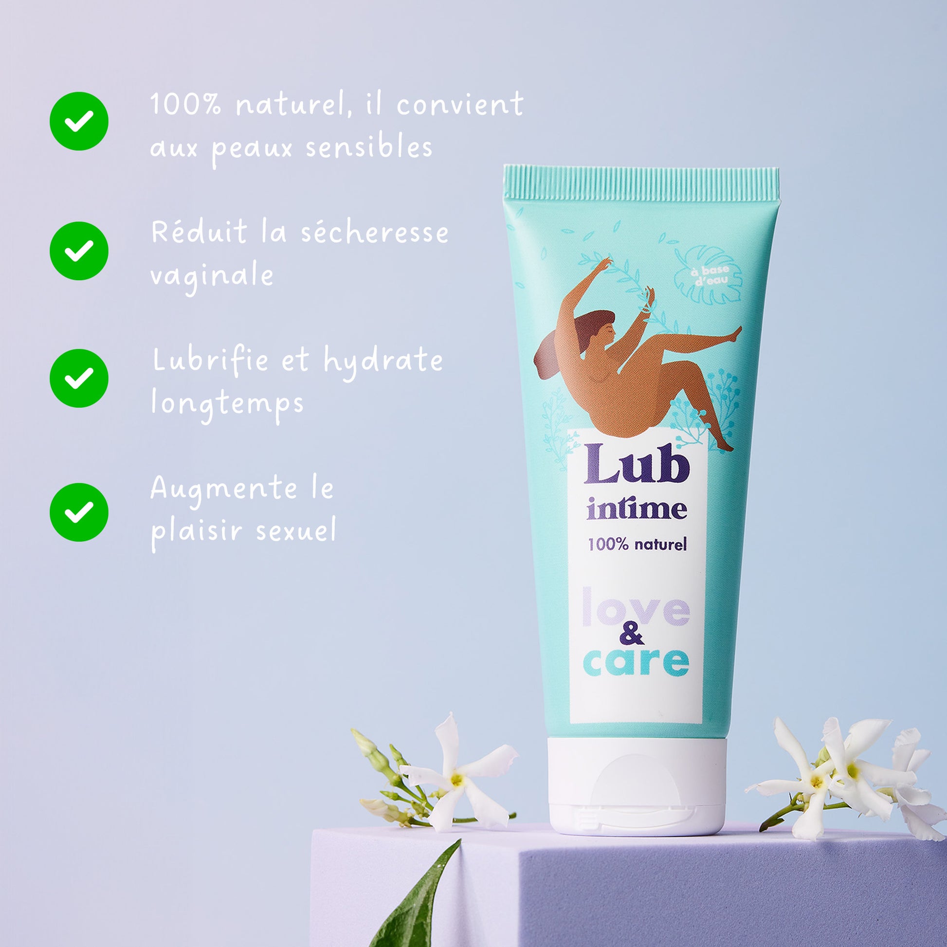 Lubrifiant 100% naturel Love and Care - 50 ml