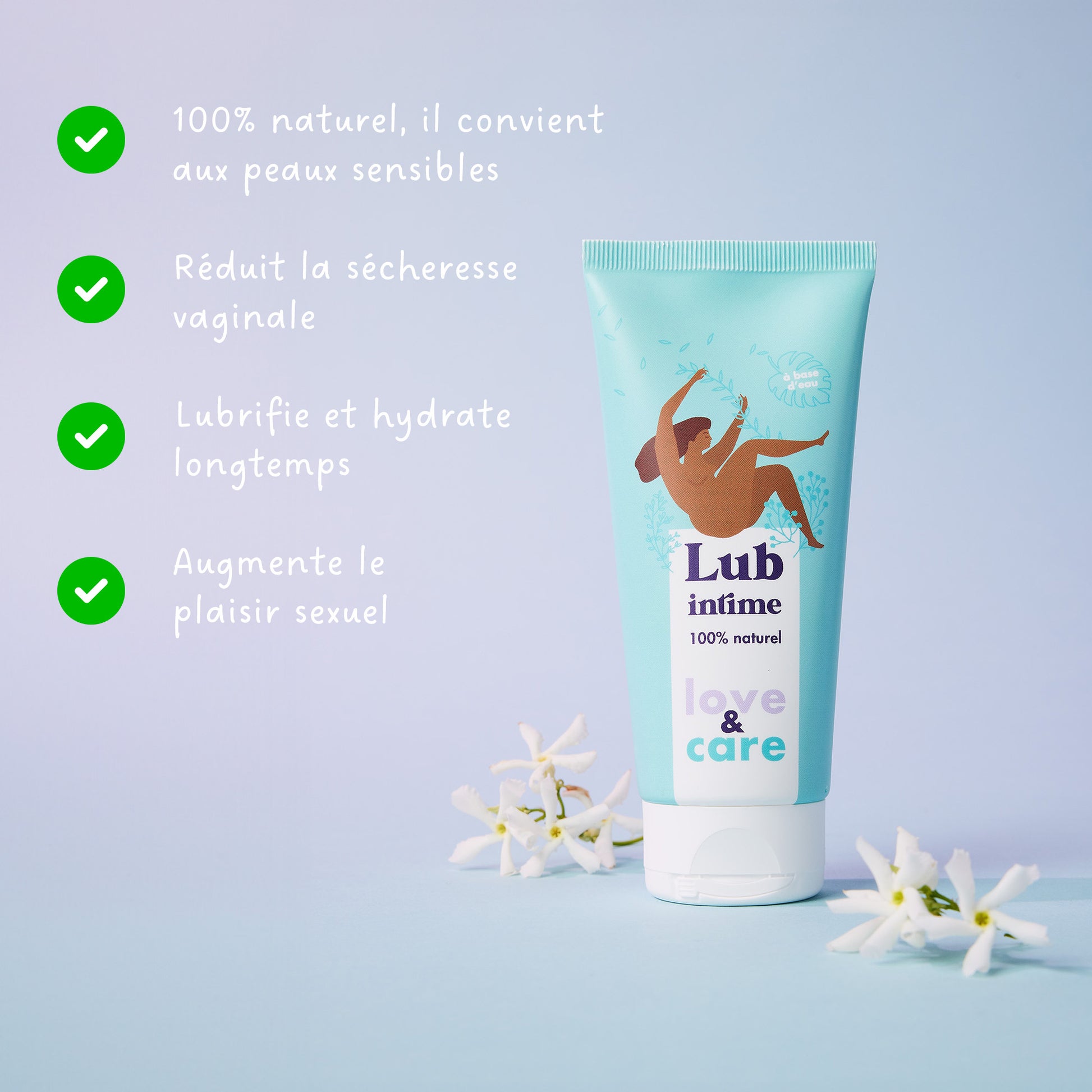 Lubrifiant 100% naturel Love and Care - 100 ml