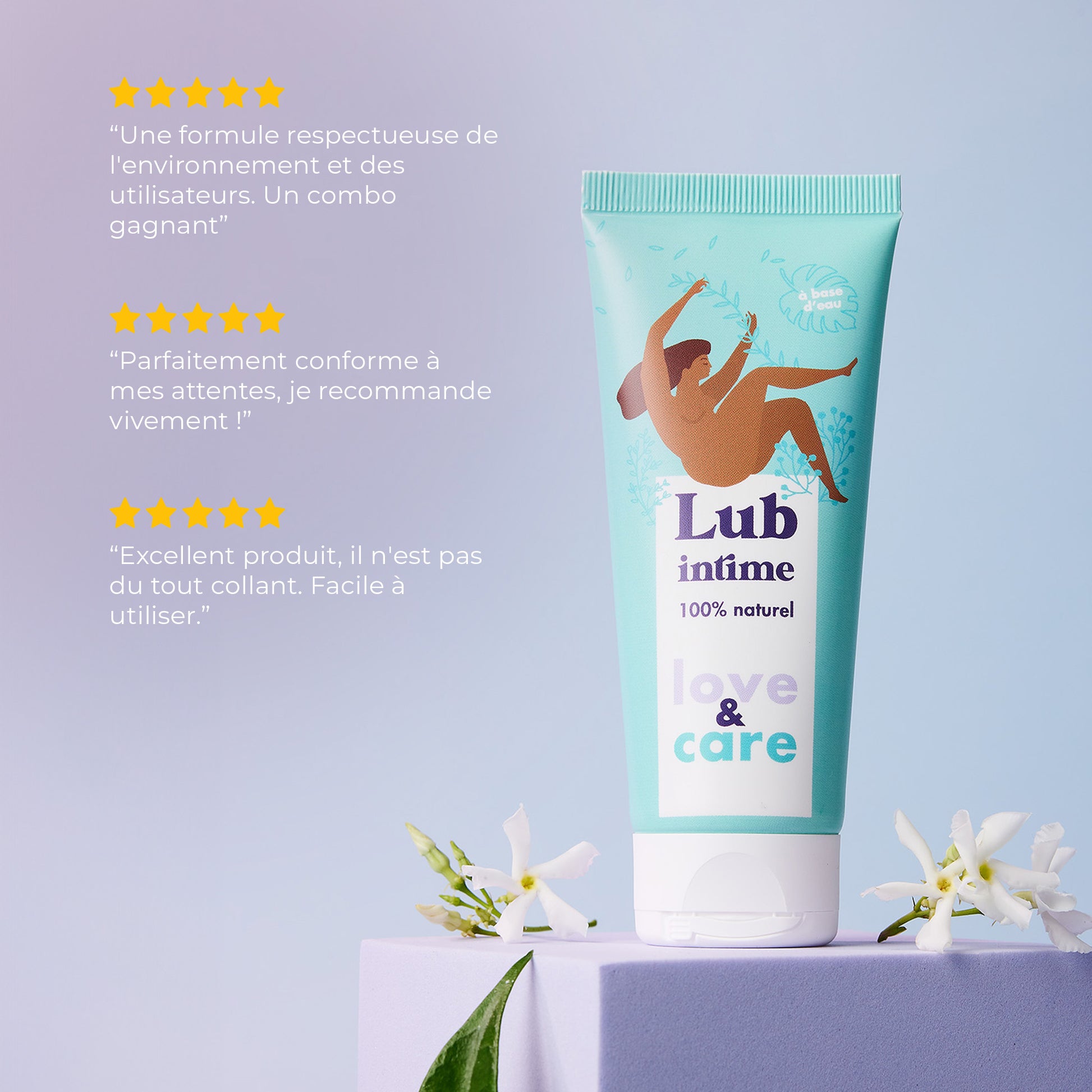 Lubrifiant 100% naturel Love and Care - 50 ml