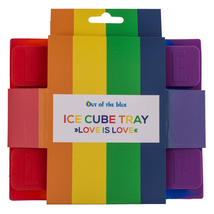 Bac à glaçons silicone arc-en-ciel