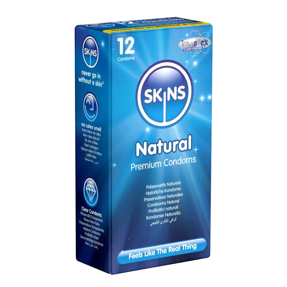 Préservatifs Skins x12 (divers modèles disponibles) - Naturel