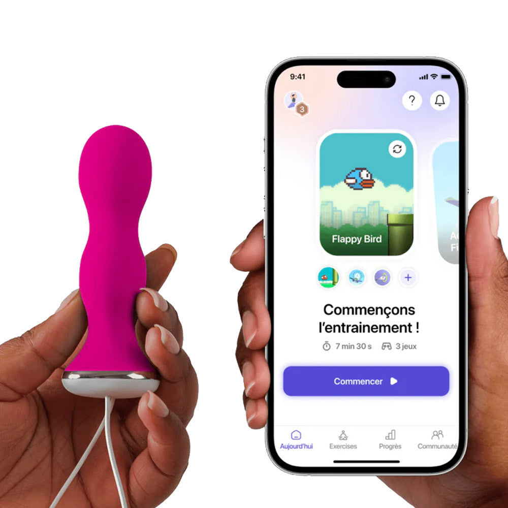 Perifit care sonde périnéale connectée - Rose