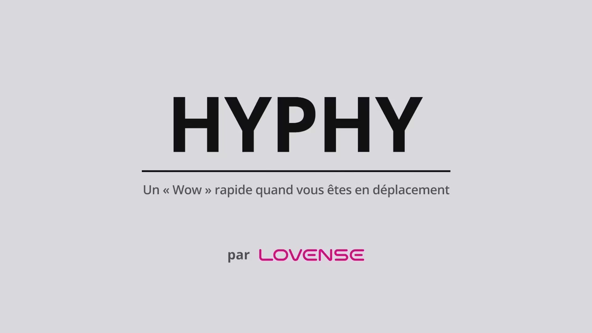 Vibromasseur connecté double extrémité Hyphy Lovense