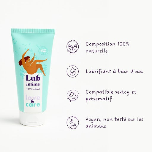 Lubrifiant 100% naturel Love and Care - 50 ml