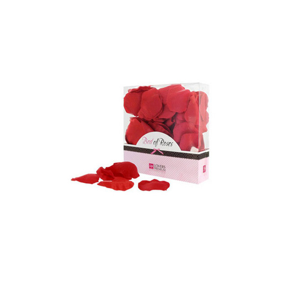 Boîte de pétales de rose rouge