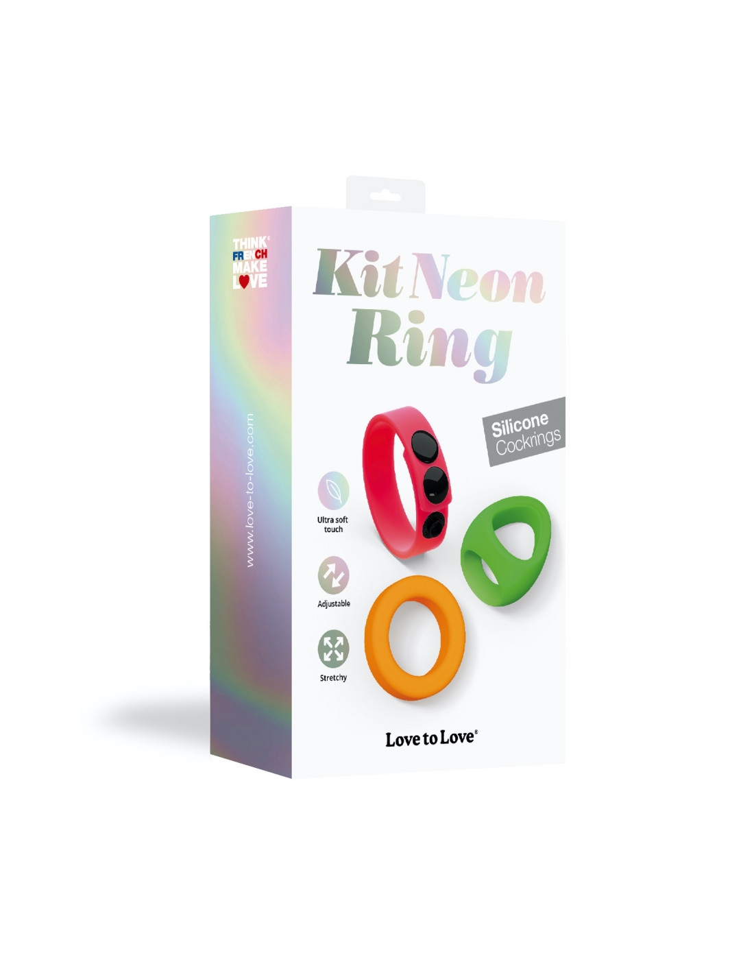 Love To Love Kit Neon Ring 3 cockrings 4engYTJy