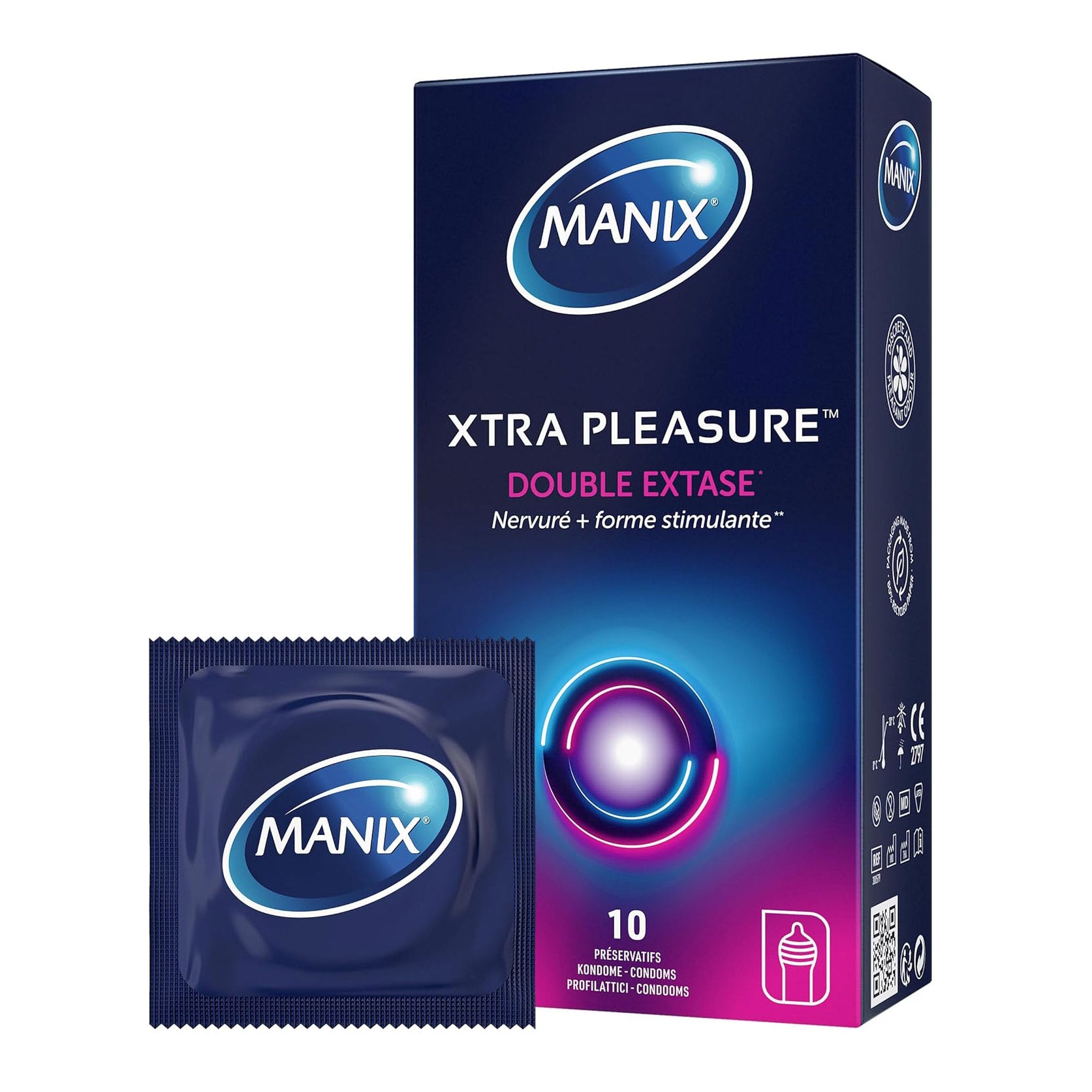 Préservatifs Manix Xtra Pleasure Double Extase