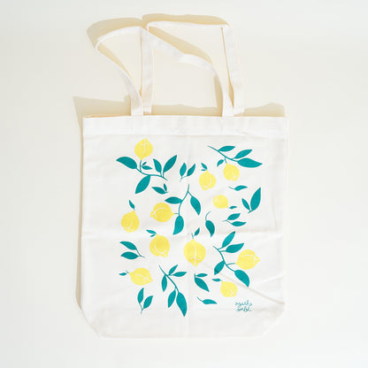 Tote bag fruité Agathe Sorlet - citron