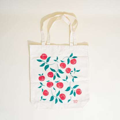 Tote bag fruité Agathe Sorlet - Pêche