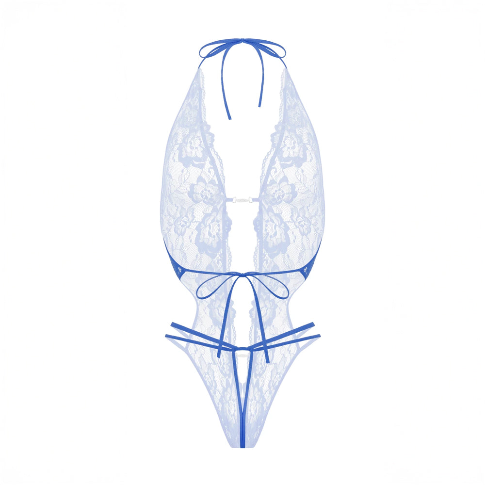 Body Renée ouvert Christine Le duc - Bleu
