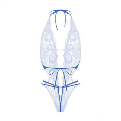 Body Renée ouvert Christine Le duc - Bleu