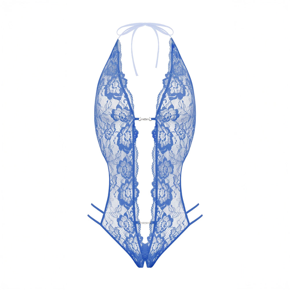 Body Renée ouvert Christine Le duc - Bleu