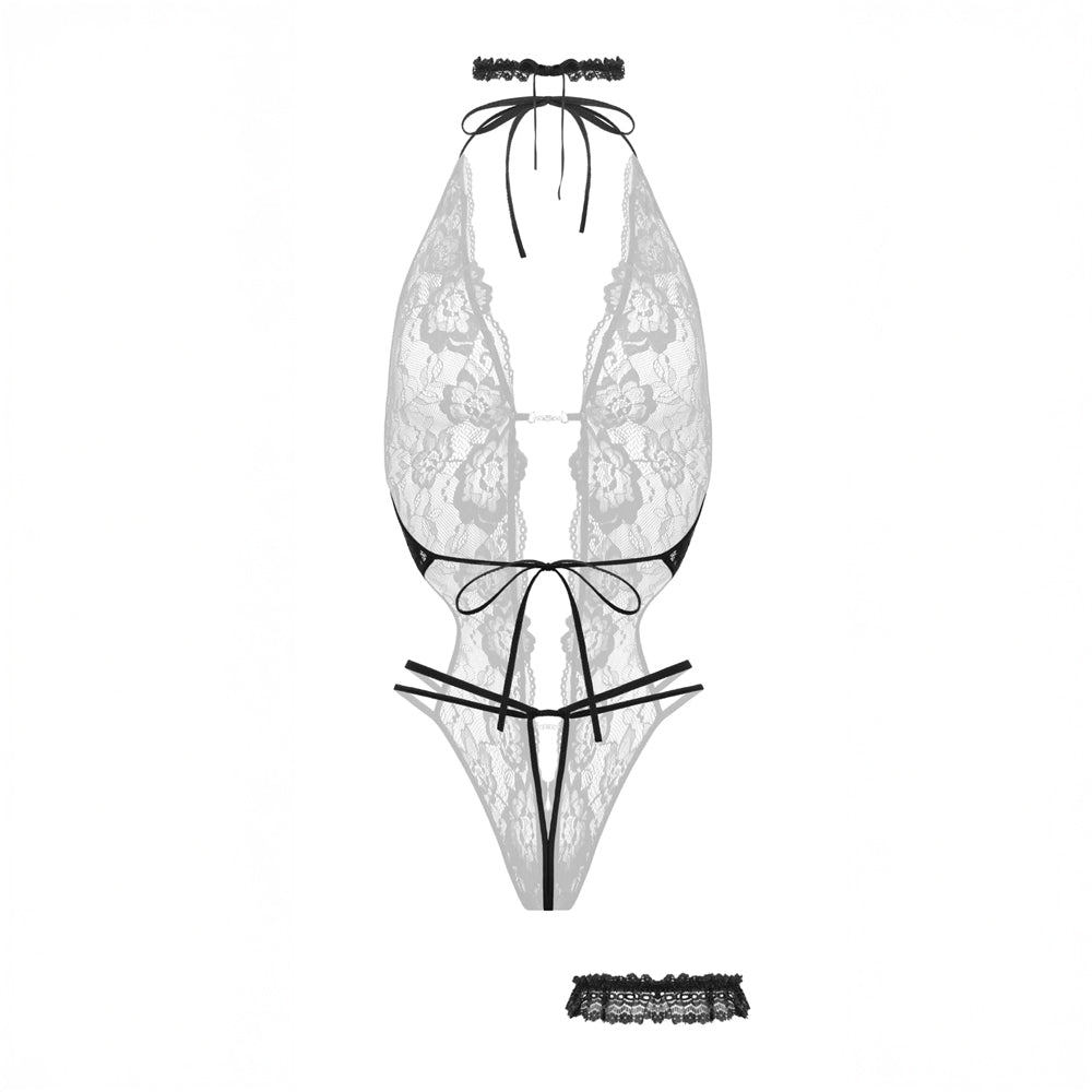 Body Renée ouvert Christine Le duc - Noir