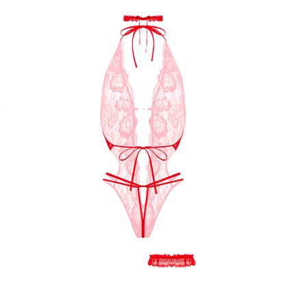 Body Renée ouvert Christine Le duc - Rouge
