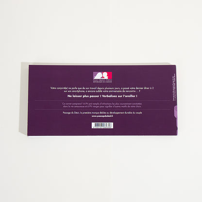 Carnet de mise à l'amende amoureux