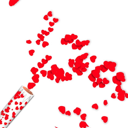Canon à confettis coeur
